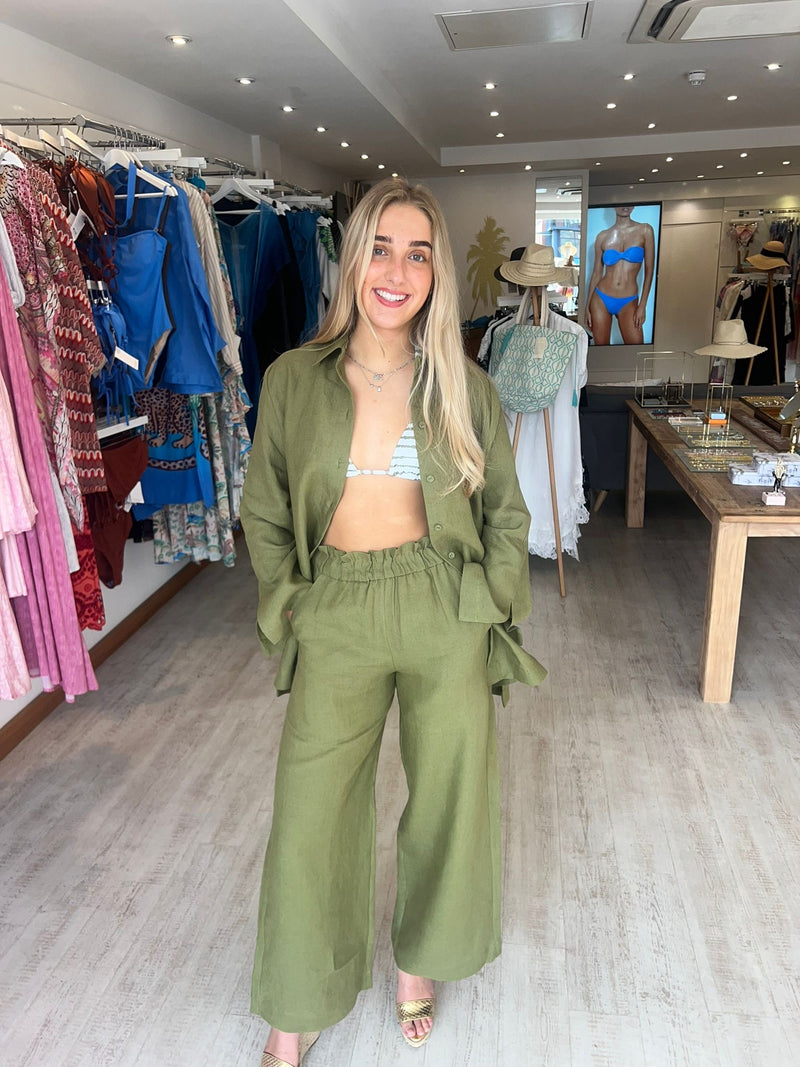 Casa Raki Natalia Trousers in Olive