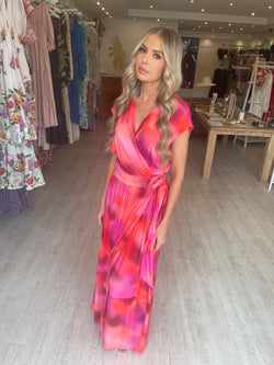 Tatiane De Freitas Sienna Maxi Wrap Dress