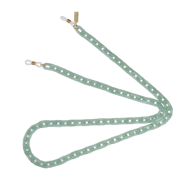 Talis Chains Resin Light Glasses Chain in Mint