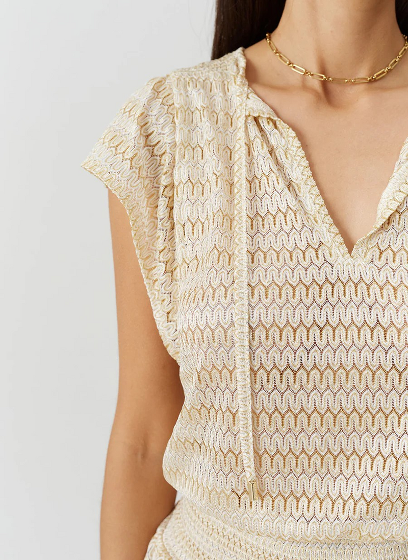 Melissa Odabash Remi Dress Gold