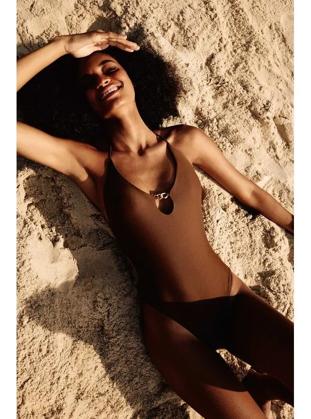 Vix Angie One Piece Swimsuit in Brown