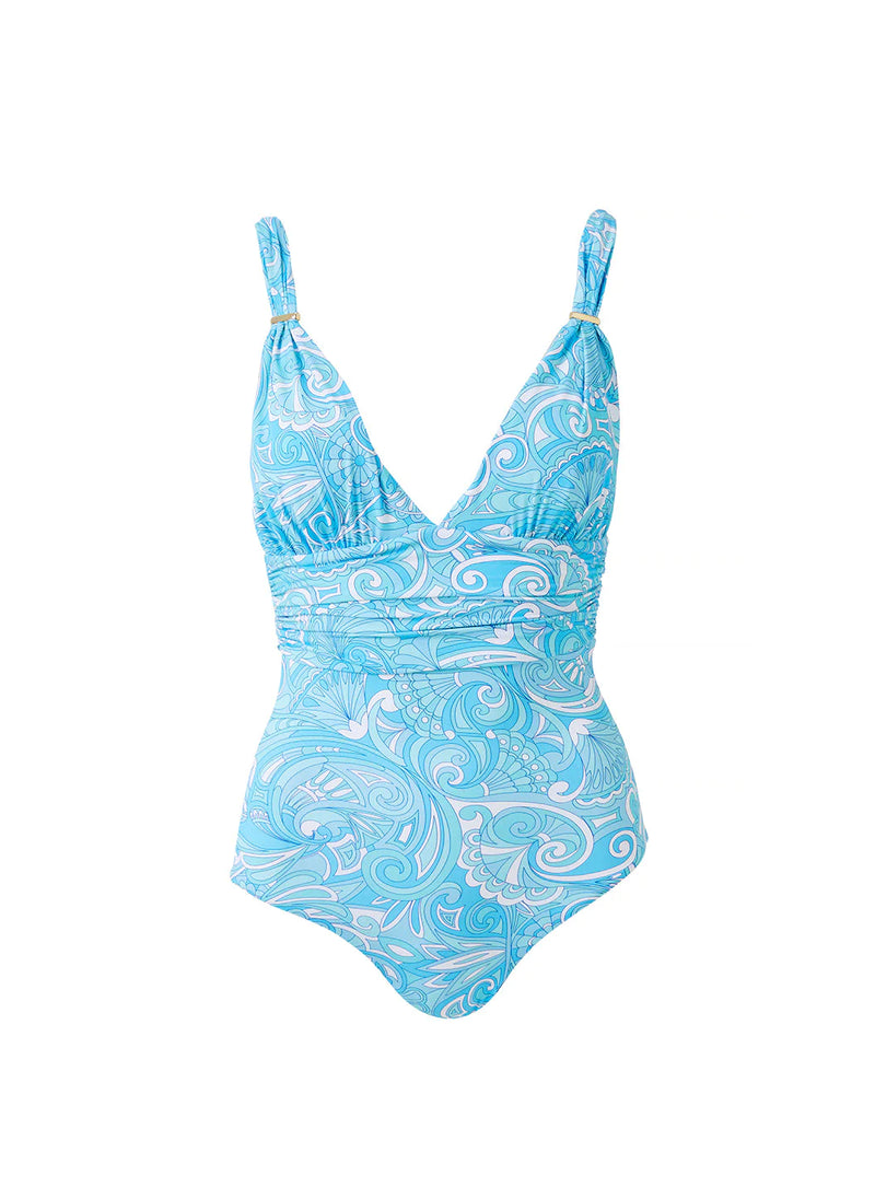 Melissa Odabash Panarea Mirage Blue Swimsuit