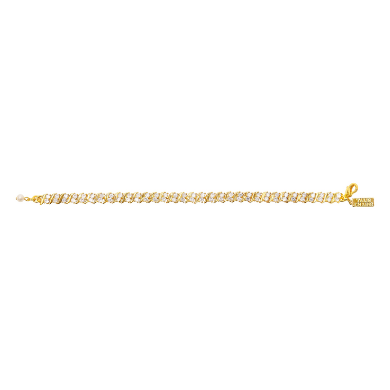 Talis Chains Ridge Tennis Bracelet - Angled