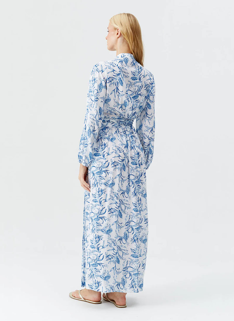 Melissa Odabash Rachel Maxi Wrap Dress Blue Leaf Rumpus Resort Melissa Odabash Rachel Maxi Wrap Dress Blue Leaf Rumpus Resort