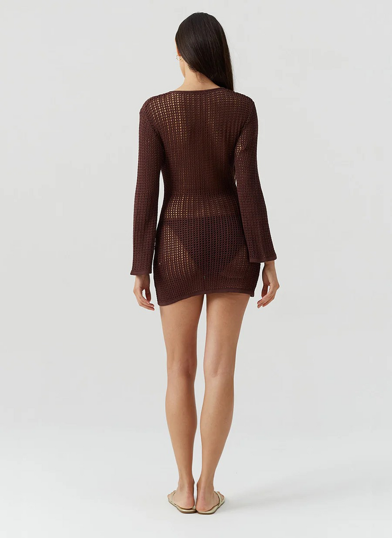 Melissa Odabash Ellis Short Crochet Dress