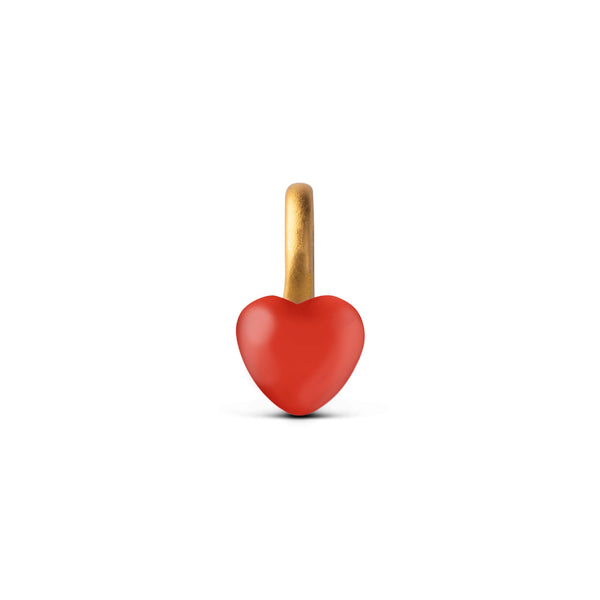 Enamel Copenhagen Red Heart Necklace