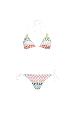 Missoni Multicolour Leaf Multi Triangle Tie Side Bikini