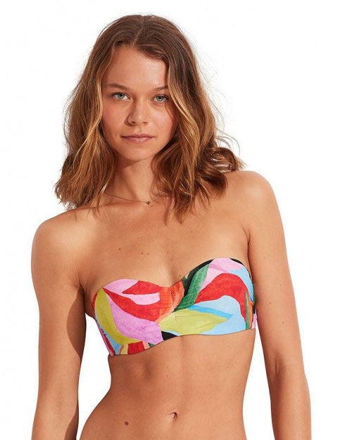 Seafolly Tropfest Bustier Top and hipster Bikini Set