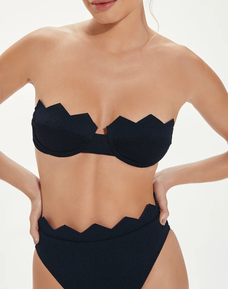 Vix Firenze Imani Bandeau Bikini in Black