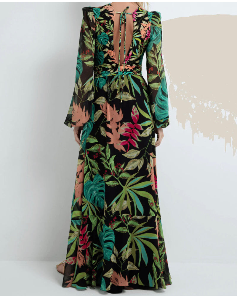 Patbo Tropicalia Cutout Maxi Dress