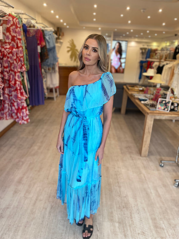 Lindsey Brown Mykonos Blue Maxi Dress (can be worn multi ways)
