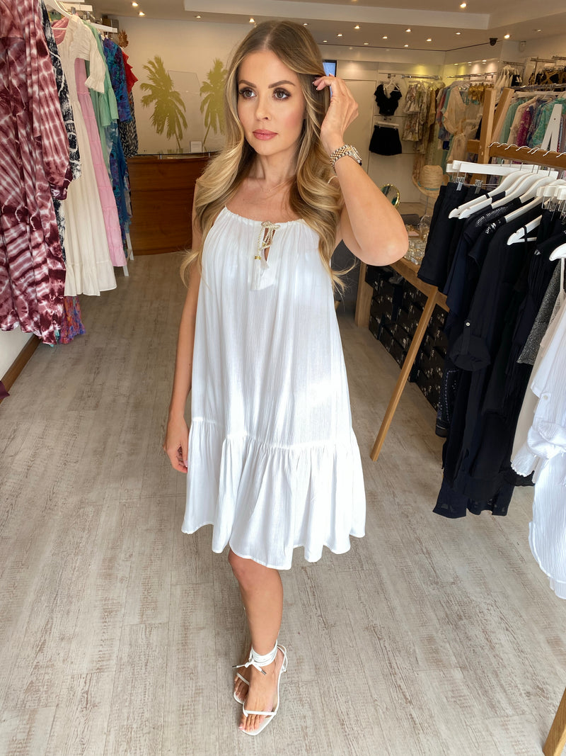 Lindsey Brown Toulouse White Sun Dress