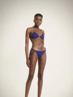 Oseree Blue Lumiere Tie Side Bikini Set 15% OFF