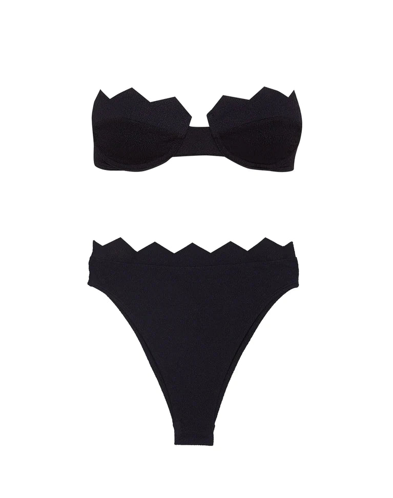 Vix Firenze Imani Bandeau Bikini in Black