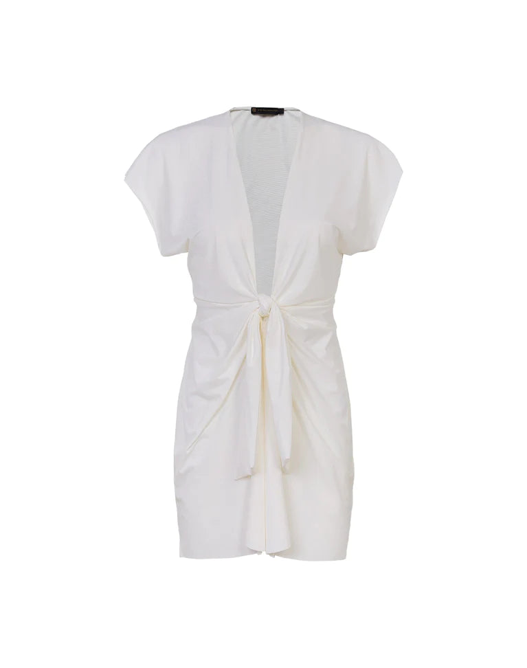 Vix Sasha Short Cover Up in Off White