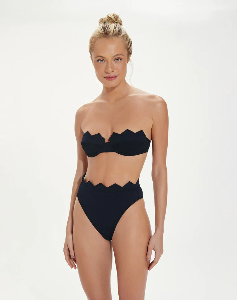 Vix Firenze Imani Bandeau Bikini in Black